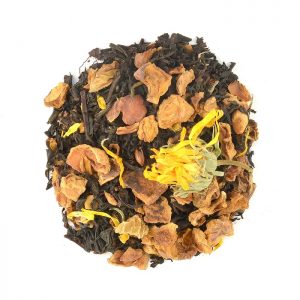 Roseland Tea Organic Black Tea Mozarts Symphony Organic Apple Caramel Marigold