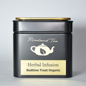 Roseland Tea Organic Herbal Blend Bedtime Treat Calming Relaxing Infusion